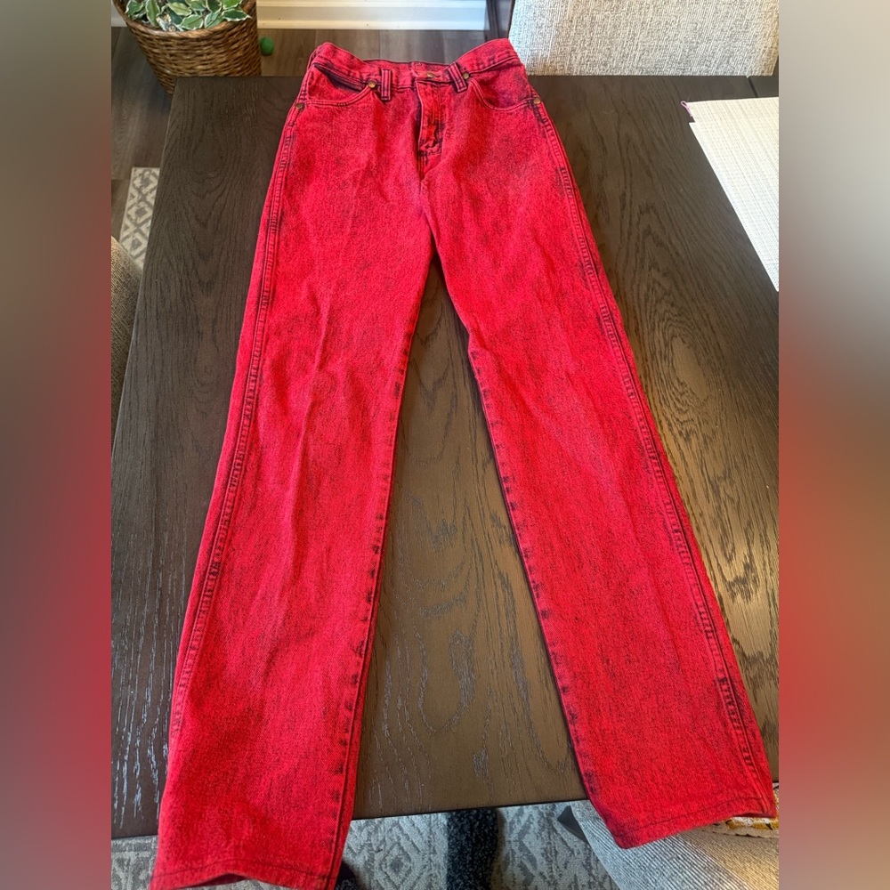 Vintage Wrangler Deep Red Denim Jeans